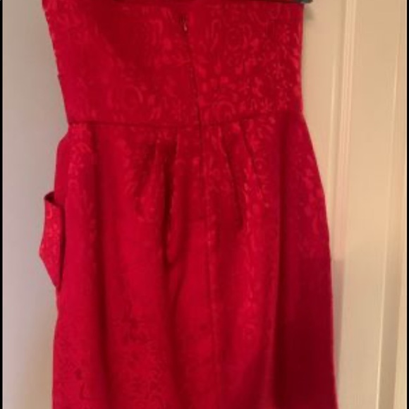 Max & Cleo Dresses & Skirts - Red strapless cocktail dress